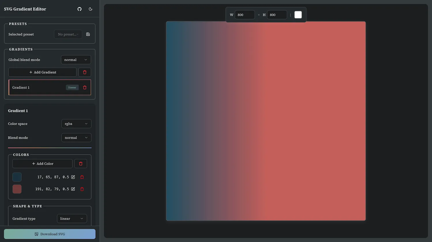 SVG Gradient Editor